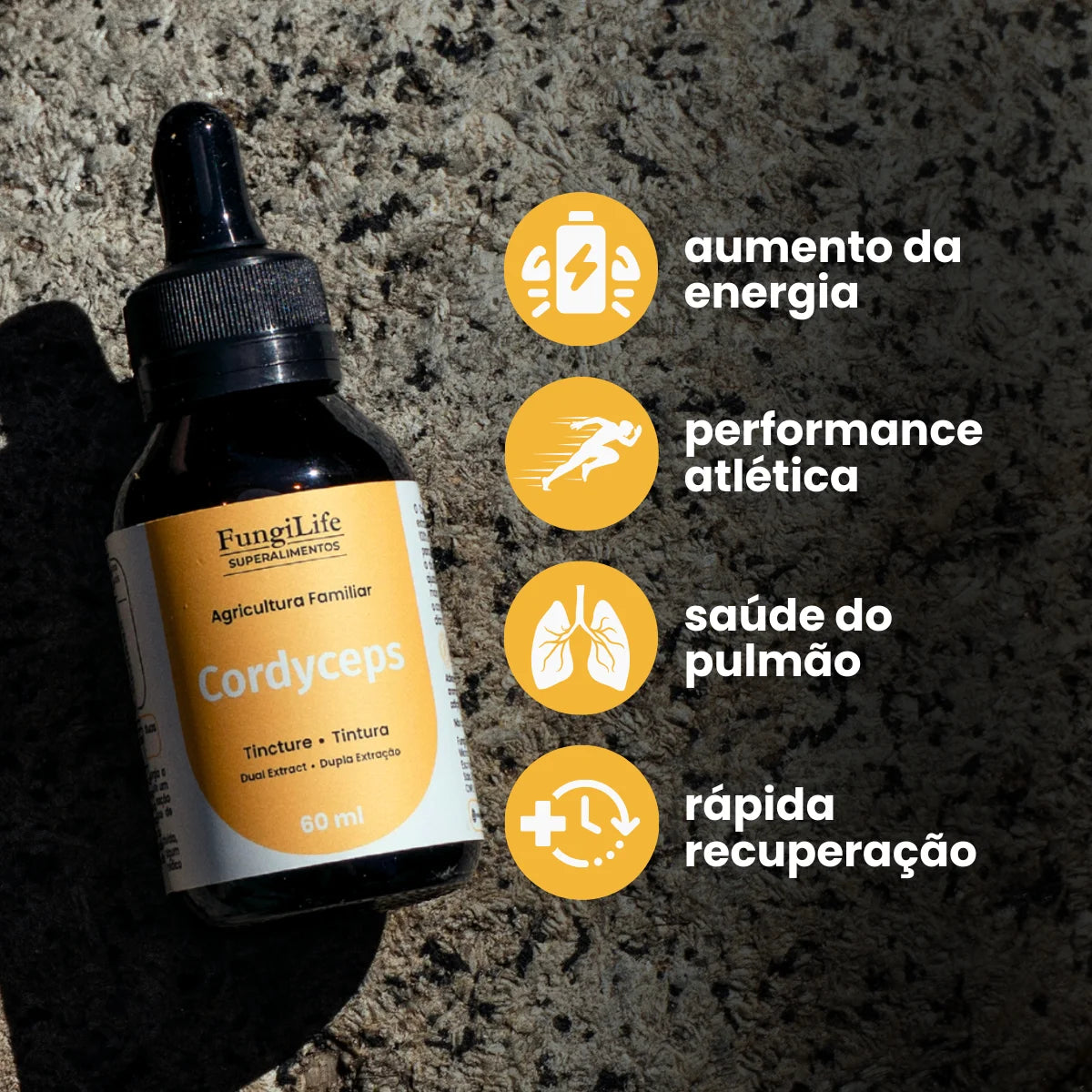 Cogumelo Cordyceps Militaris | Extrato Líquido 60ml