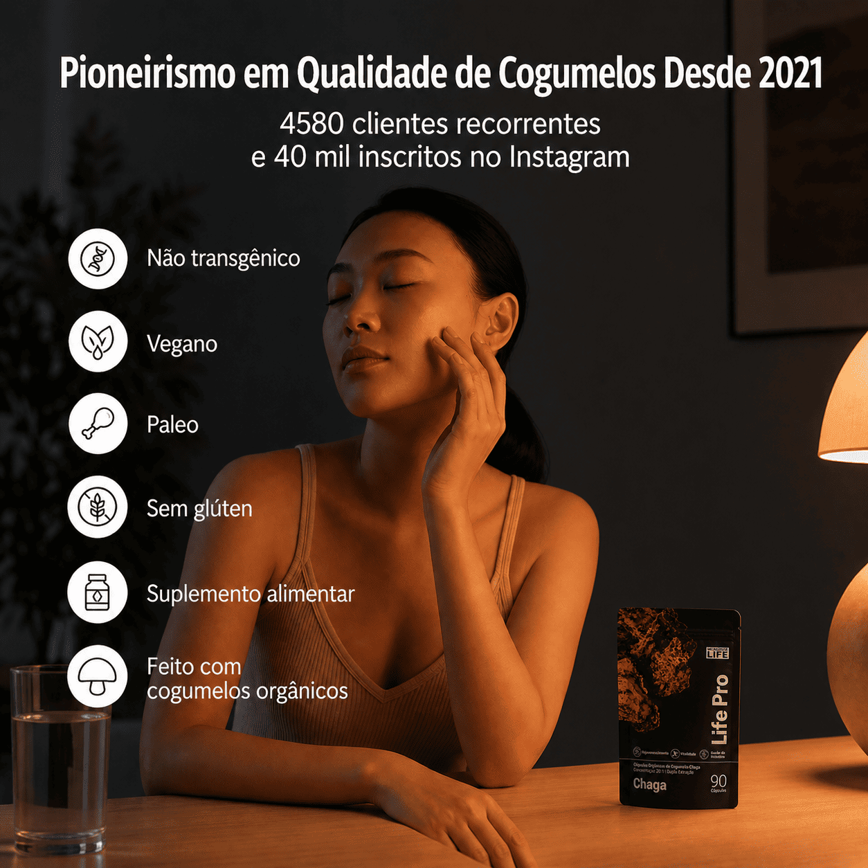 Cogumelo Chaga | Extrato Encapsulado 90 caps