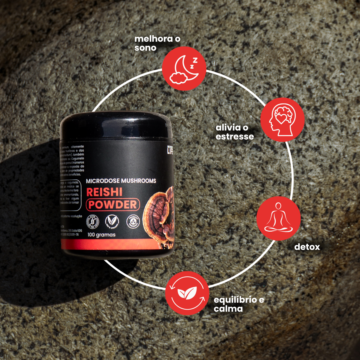 Cogumelo Reishi | Extrato em Pó 100g